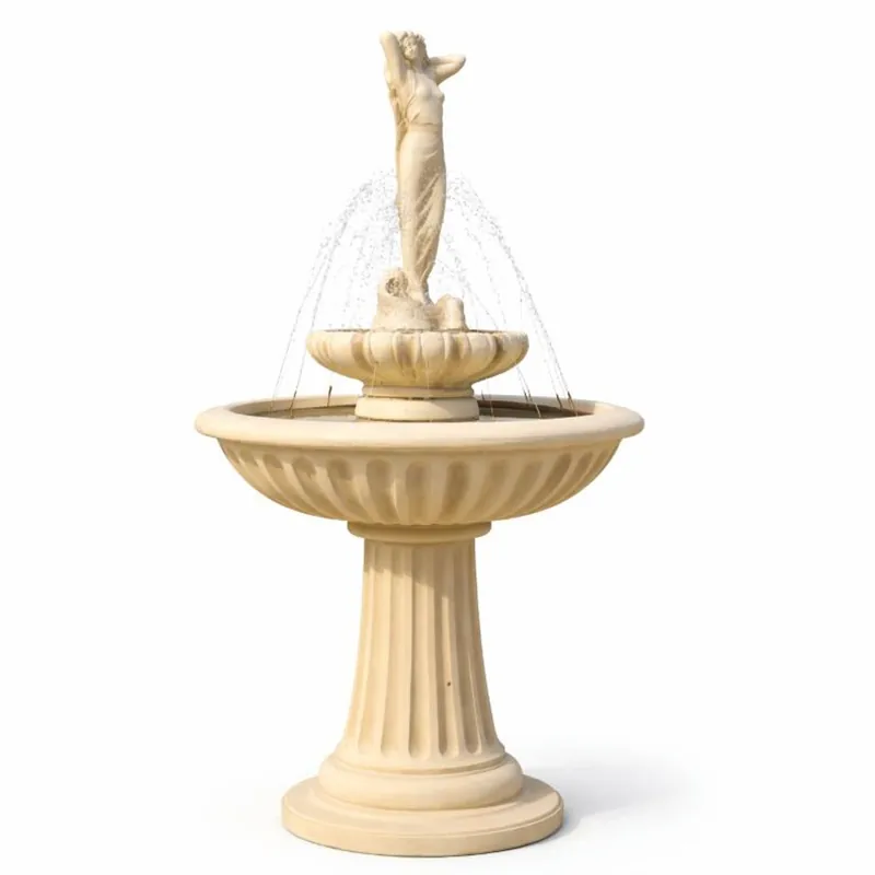 Echt Casa Padrino fuente Art Nouveau dama arena Ø 92 x Al. 172 cm - Decoración de jardín