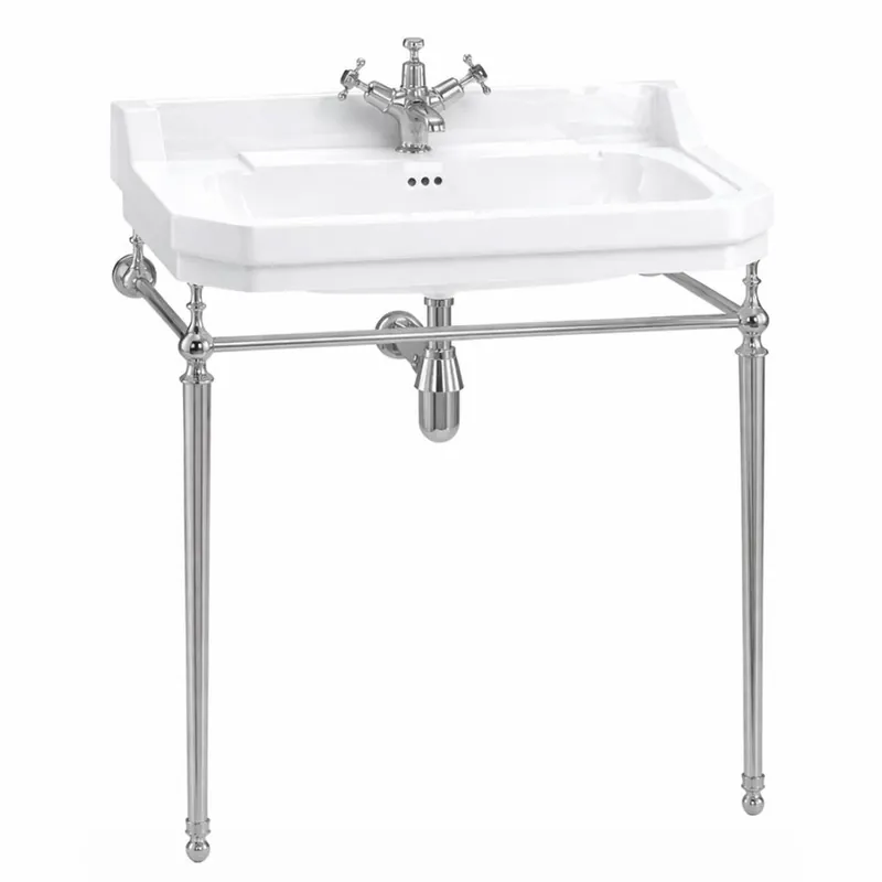 Casa Padrino mueble de baño Art Nouveau de lujo blanco / plata 80 x 51 x A. 90 cm - Muebles de baño Garantierte Lieferung