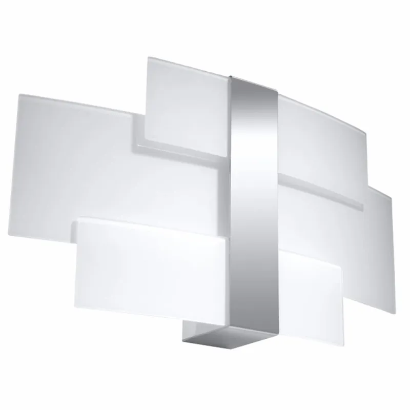 Casa Padrino aplique LED de pared plata / blanco 42 cm - Apliques LED de pared Neuheit