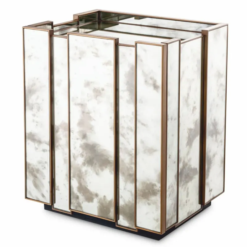 Casa Padrino mesita de noche de lujo con espejo antiguo Al. 68,5 cm - Muebles de dormitorio Saisonangebot