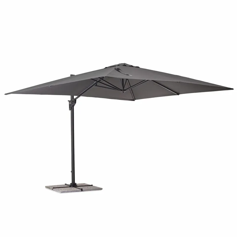 Casa Padrino Sombrilla Semáforo de Lujo con Soporte Antracita / Gris 400 x 300 x Al. 250 cm Top-Angebot