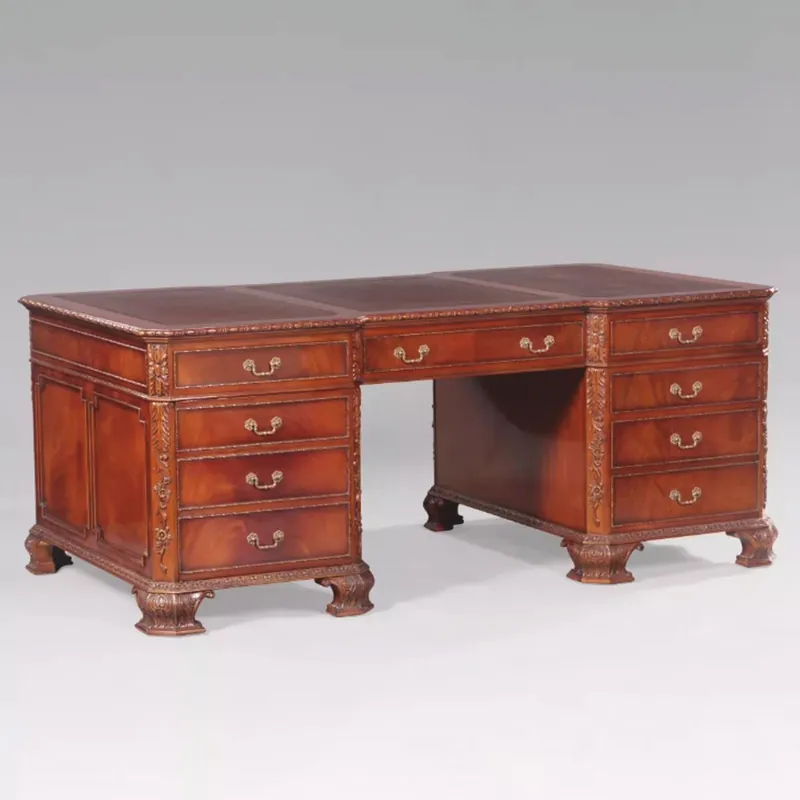 Casa Padrino escritorio barroco de lujo marrón 190 cm - Muebles de oficina barroco Rabatt
