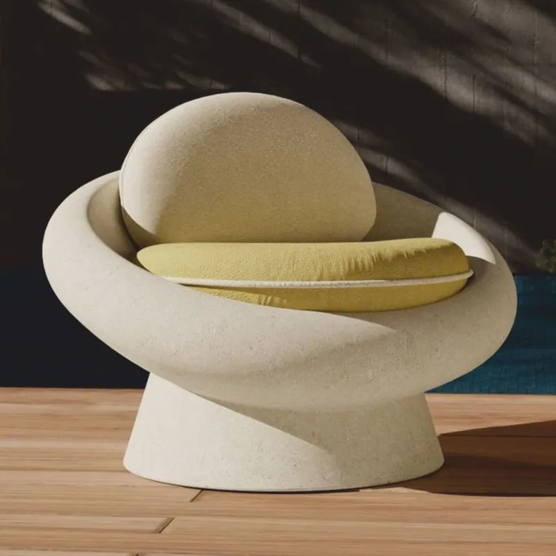 Casa Padrino sillón de jardín de lujo en beige claro / verde - Mobiliario de exterior Markenware