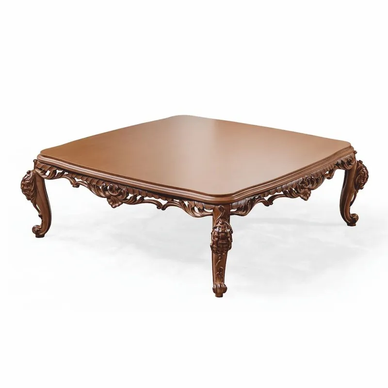 Angebot Casa Padrino mesa de centro barroco de lujo de madera maciza marrón 132 cm - Muebles barrocos