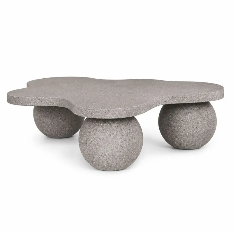 Sichere Zahlung Casa Padrino mesa de centro de hormigón de lujo gris 140 cm - Muebles de salón y jardín