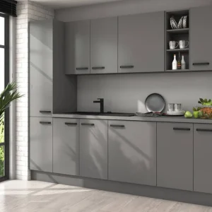 Echt Verdi Küchenmöbel Set 260 cm Küchenmöbel beständig gegen Feuchtigkeit Dampf und Beschädigungen Metallgriffe