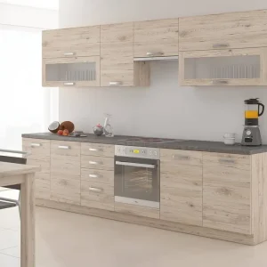 Rabatt Borno III 260 cm Küchenmöbel-Set einzigartigen Stil der Schränke wird das Innere jeder Küche passen