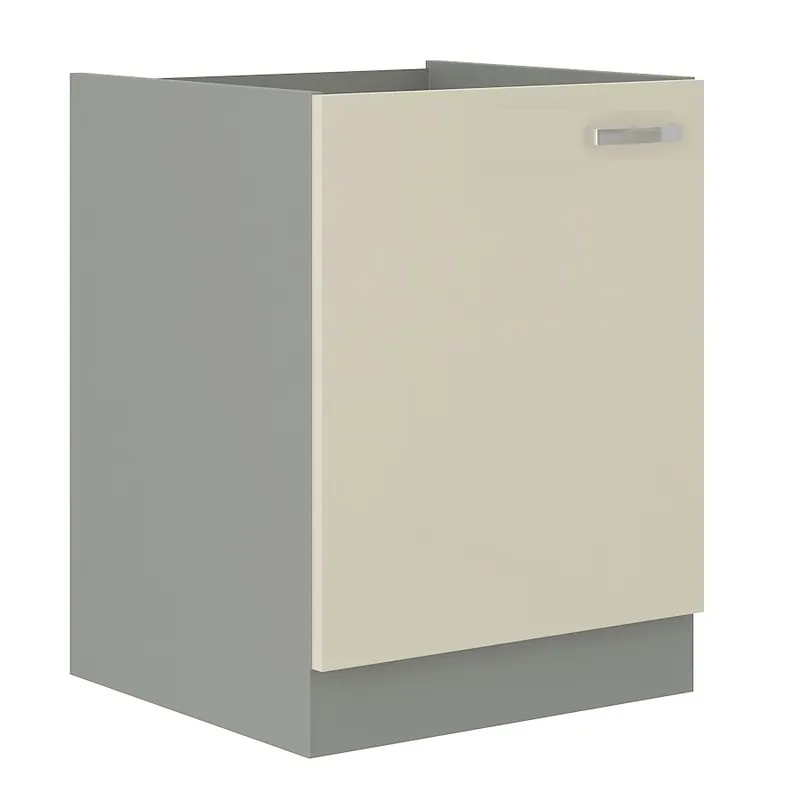 Stehender Küchenschrank mit Regal Karmen 60 D 1F BB dampf-, temperatur- und spritzwasserbeständiger Schrank Saisonangebot