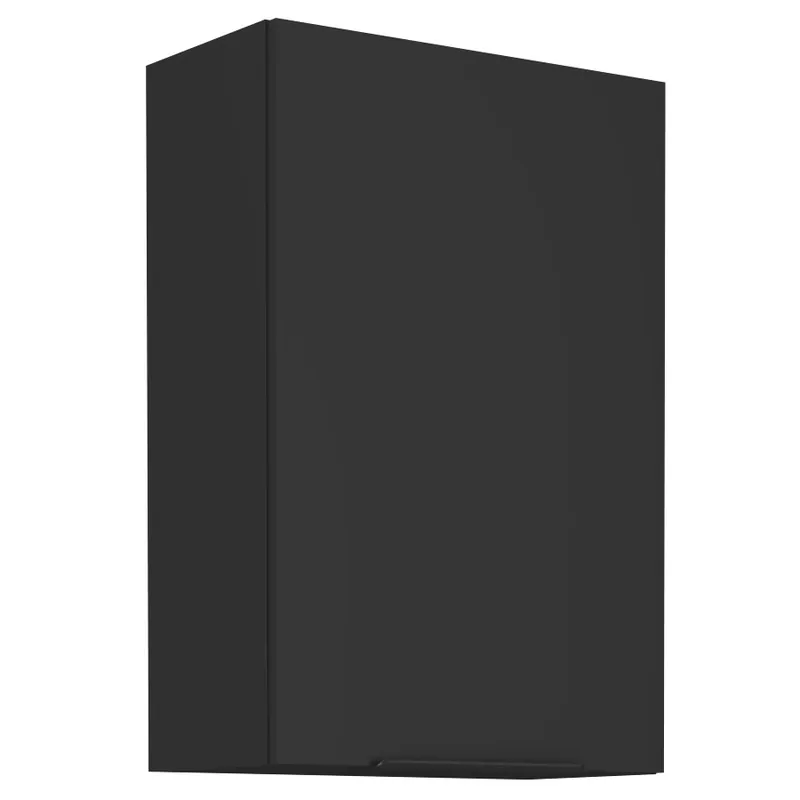 Saisonangebot Küchenhängeschrank Schwarz 60 G-90 1F Metallkantengriff feuchtigkeits- und beschädigungsbeständiger Schrank