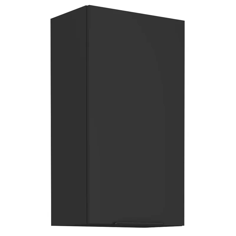 Küchenhängeschrank Schwarz 45 G-90 1F Metallkantengriff feuchtigkeits- und beschädigungsbeständiger Schrank Neu