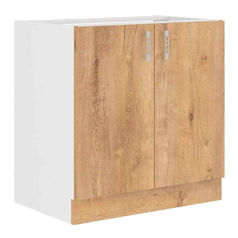 Must-Have Unterschrank Lento 80 ZL 2F BB, dampf-, hitze- und spritzwasserbeständiger Küchenschrank