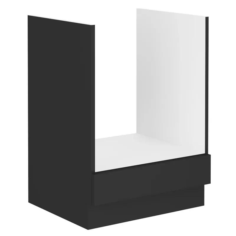 Markenprodukt Backofenschrank Schwarz 60 D GAZ BB Backofenschrank dampfdicht, feuchtigkeitsbeständig und beschädigungssicher Küchenschrank
