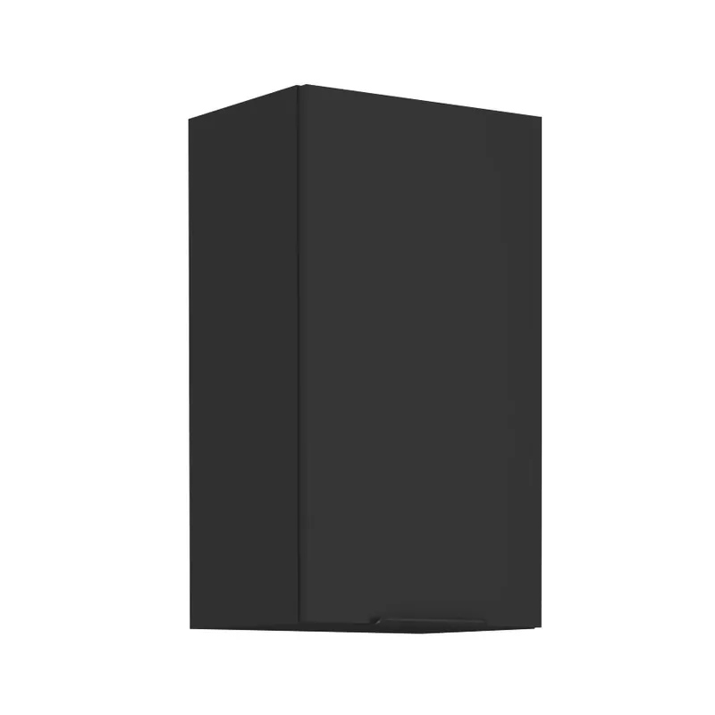 Nur Heute Küchenhängeschrank Schwarz 40 G-72 1F Metallkantengriff feuchtigkeits- und beschädigungsbeständiger Schrank