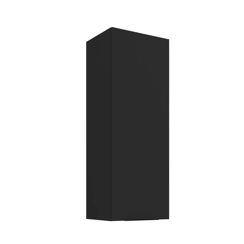 Saisonangebot Küchenhängeschrank Schwarz 40 G-108 1F Metallkantengriff feuchtigkeits- und beschädigungsbeständiger Schrank