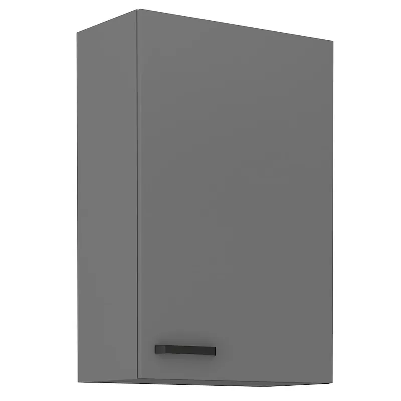 Meistverkauft Verdi Küchenhängeschrank 60 G-90 1F feuchtigkeits- und beschädigungsbeständiger Schrank schwarze Metallgriffe