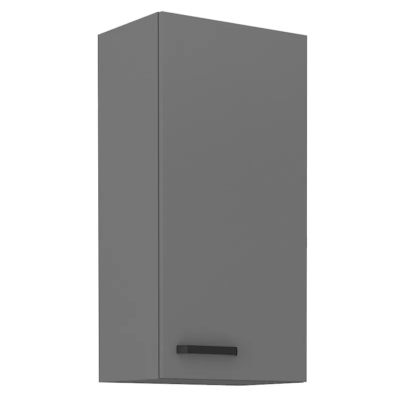 Verdi 45 G-90 1F Küchenwandschrank feuchtigkeits- und beschädigungsbeständiger Schrank schwarze Metallgriffe Zertifiziert