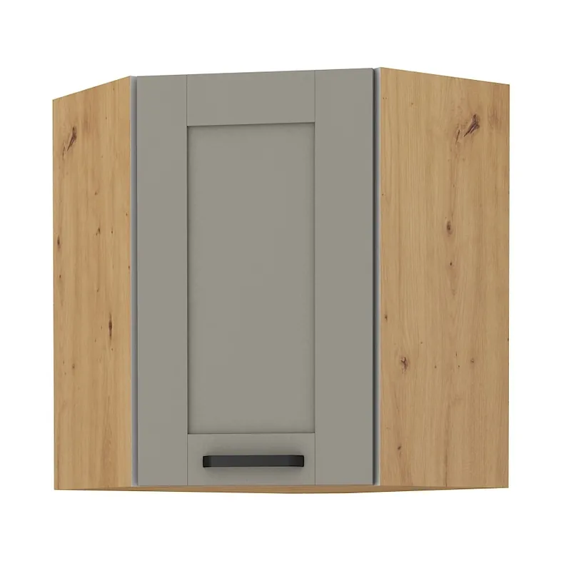 Linosa 60x60 GN-72 1F Eck-Küchenoberschrank dampf-, hitze- und auslaufsicherer Schrank Expressversand