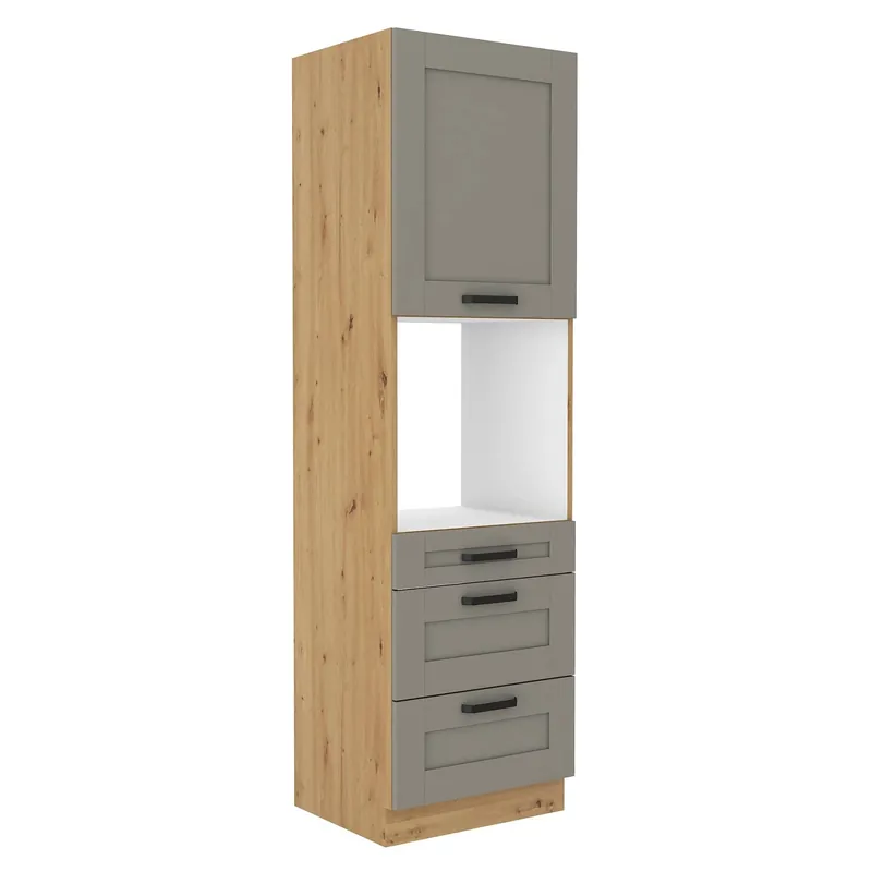 Super-Preis Linosa 60 DPS-210 3S 1F Küchenschrank mit Schubladen für den Einbau von Backöfen, dampf-, hitze- und spritzwassergeschützt