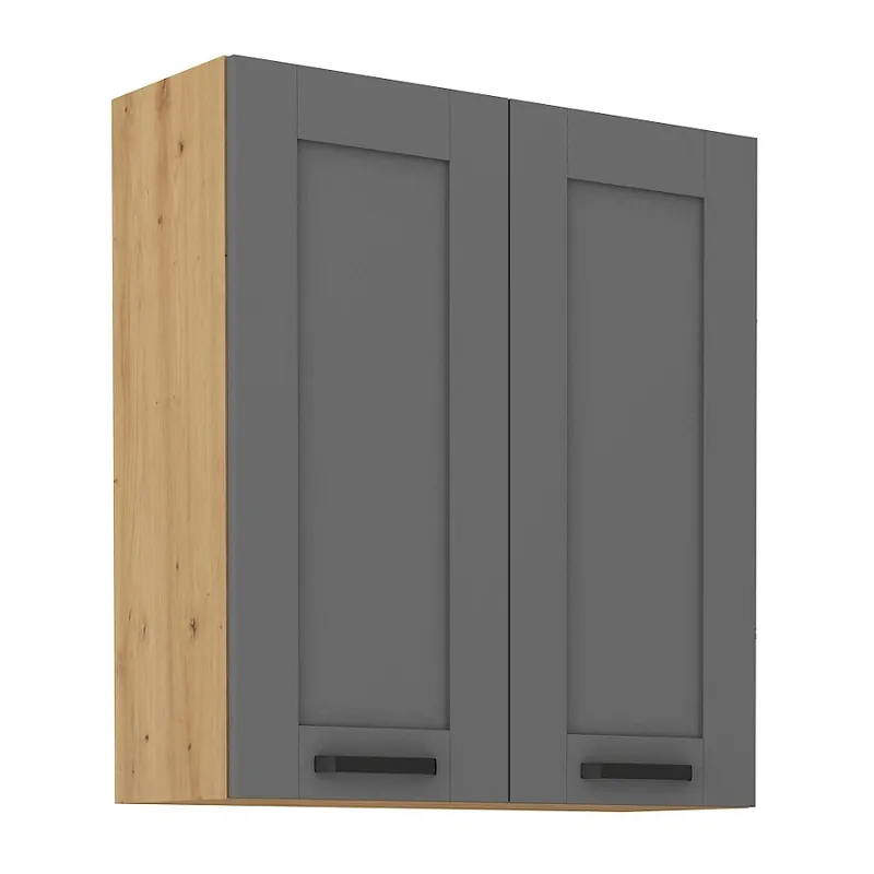 Knallerangebot Küchenhängeschrank Asti 80 G-90 2F dampf-, temperatur- und spritzwasserbeständiger Schrank