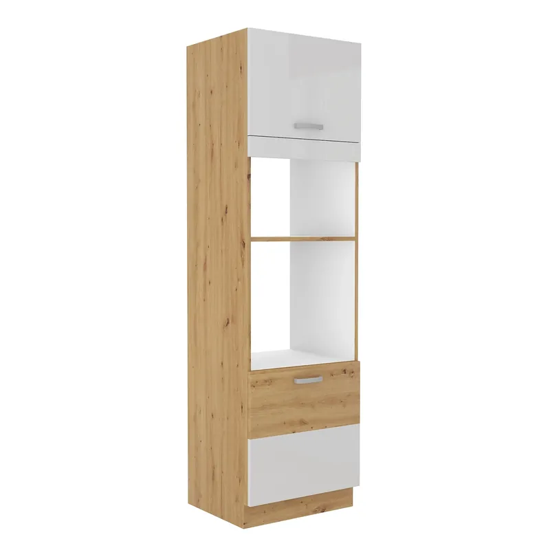 Küchensockel Alpine 60 DPM-210 2F Einbau-Mikrowelle und Backofen Schrank resistent gegen Dampf, hohe Temperaturen und Verschüttungen Bestpreis
