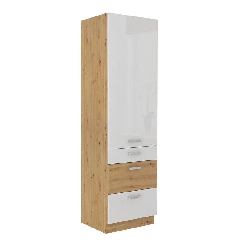 Küchencontainer Alpine 60 DKS-210 3S 1F Schrank mit Schubladen, die gegen Dampf, Hitze und Verschütten resistent sind Neu Im Sortiment