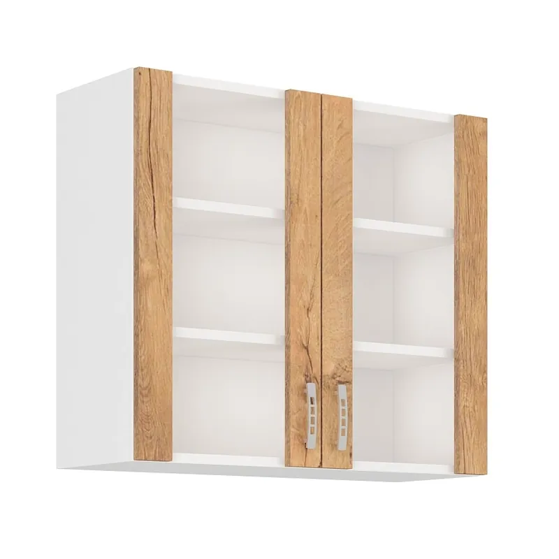 Neu Küchenhängeschrank mit Vitrine Lento 80 GS-72 2F dampf-, hitze- und spritzwassergeschützter Schrank