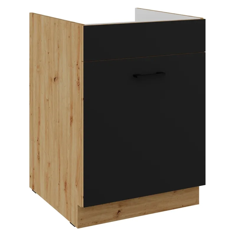Top-Angebot Spülenschrank mit Schublade Monza 60 ZL 1S BB dampf-, hitze- und spritzwasserbeständiger Schrank