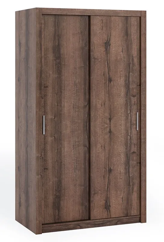 Kleiderschrank Rico 120 cm Eiche monastery Funktionsmöbel klassische Form idealer Kleiderschrank für Schlafzimmer oder Diele Online Kaufen