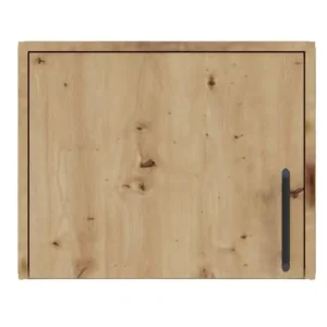 Must-Have Eckschrank Erweiterung Caspe 50 cm Eiche artisan modernes Design ABS-Finish und schwarze Griffe