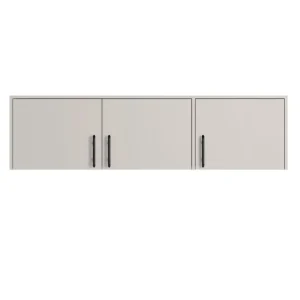 Kleiderschrank Erweiterung Caspe 150 cm beige modernes Design ABS-Finish und Aluminium-Griffe Neu