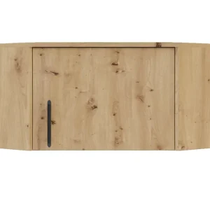 Eckschrank Erweiterung Caspe Eiche artisan modernes Design ABS-Finish und schwarze Griffe Aktuell