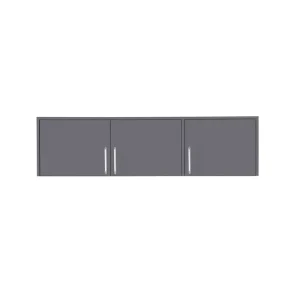Schrankverlängerung Caspe 150 cm anthrazit modernes Design ABS-Finish und Aluminiumgriffe Garantierte Lieferung