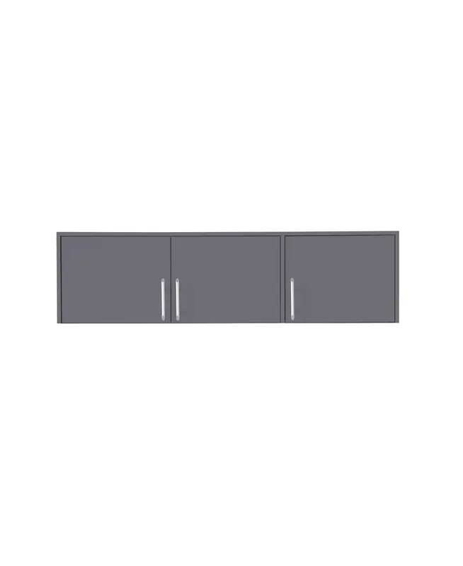 Schrankverlängerung Caspe 150 cm anthrazit modernes Design ABS-Finish und Aluminiumgriffe Garantierte Lieferung