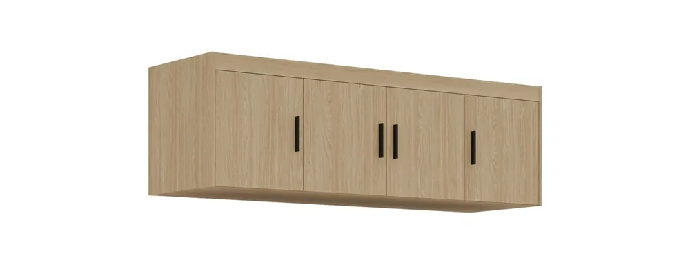 Bestpreis Rene Garderobenerweiterung 176 cm Eiche geölt Funktionsgarderobe erhöht den Stauraum für Schuhe, Kleidung und Accessoires