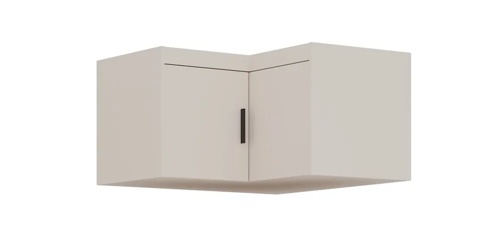 Top-Angebot Rene Eck-Kleiderschrank-Erweiterung beige sand Funktionaler Kleiderschrank erhöht den Stauraum für Kleidung, Schuhe und Accessoires