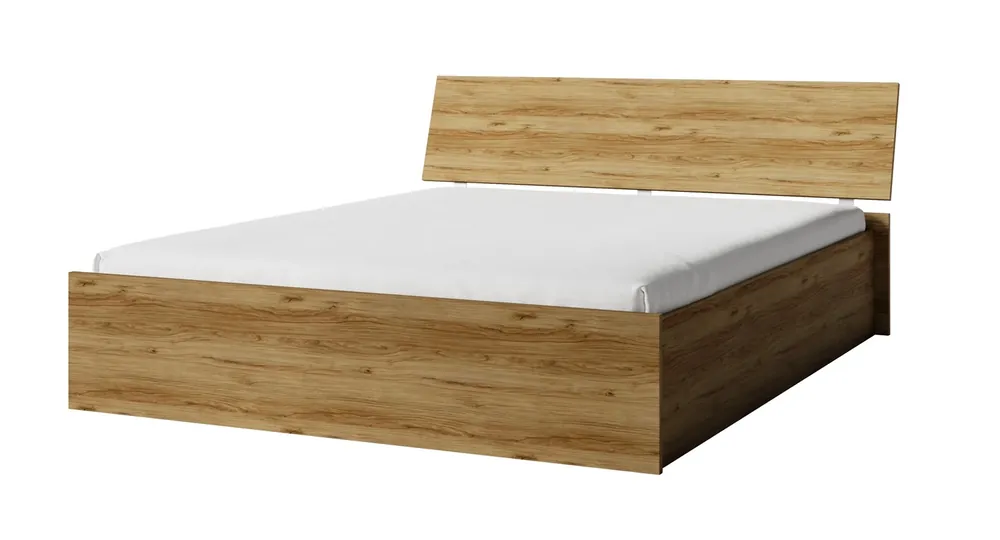 Schneller Versand Bett Penelope 160x200 cm mit Bettzeug Container Eiche Katanien funktionelles Möbelstück für ein Schlafzimmer oder Jugendzimmer