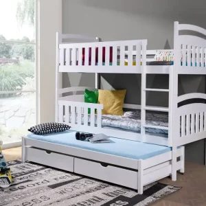Highlight Etagenbett Kajtek 3 Personen 90x190 cm ideal für ein Kinderzimmer spart Platz nimmt den Platz eines Einzelbettes