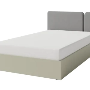 Bett Paguro 120x200 cm Eukalyptus mit Lagerung ideal für ein Kinderzimmer mit gepolstertes Kopfteil Geprüft