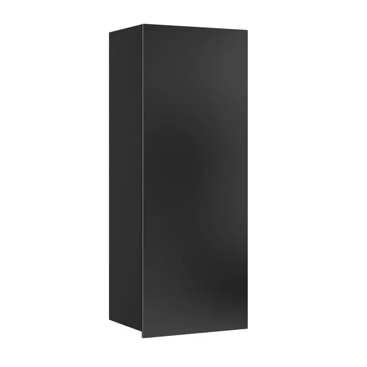 Neuheit Hängeelement Apulia 45 cm schwarz glänzend minimalistisches Design stilvolle Vitrine für das Wohnzimmer einfaches Design, das zu jeder Einrichtung passt