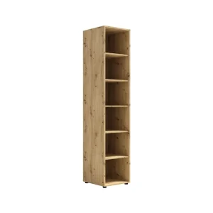 Bücherregal Maxione 45 cm Eiche handwerklich funktionelles Bücherregal ideal für Jugendzimmer oder Büro universelle Form Top-Preis