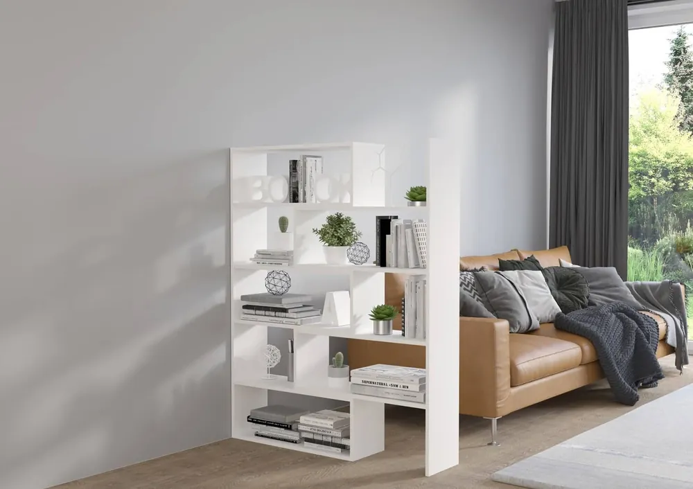 Online Kaufen Carl Bücherregal weiß ideales Bücherregal für Büro, Arbeitszimmer oder Jugendzimmer mit ausziehbarem