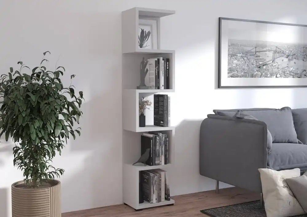 Bücherregal Even 42 cm hellgrau ideales Bücherregal für Büro, Arbeitszimmer oder Jugendzimmer Aktuell