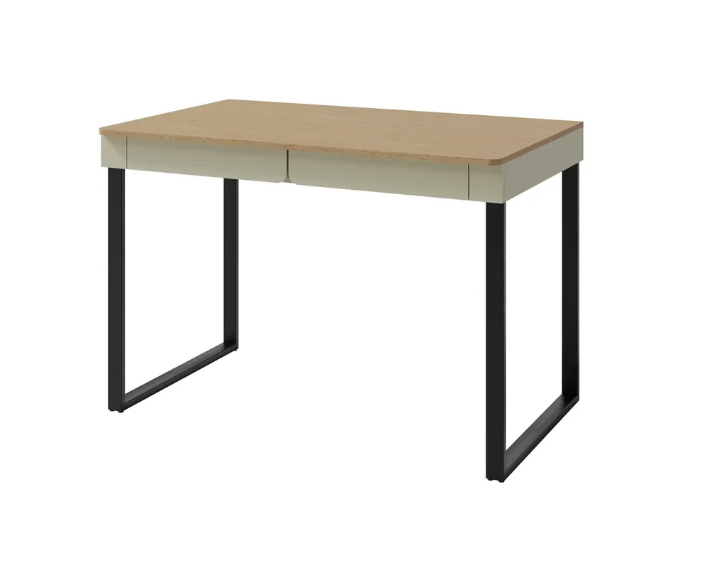 Preiswert Schreibtisch mit Schubladen Paguro 125 cm Eukalyptus / Eiche baltic dune stilvoll und funktional für Jugendzimmer oder Büro