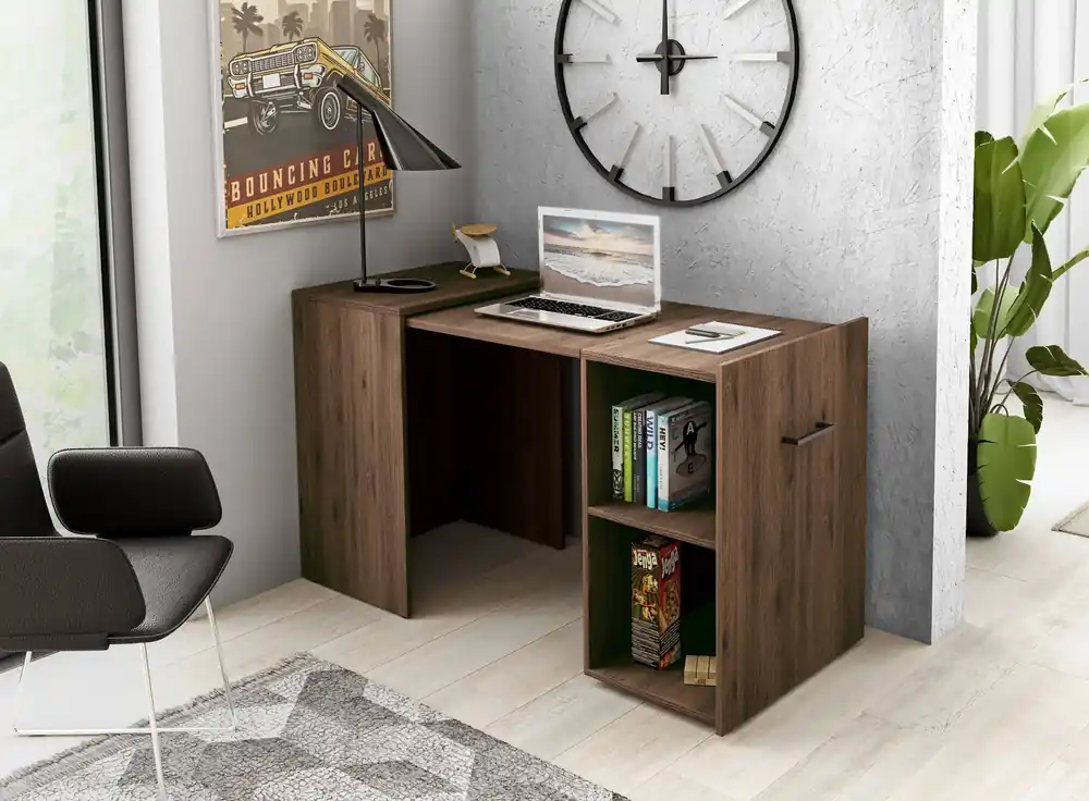Must-Have Klapppult Smart aus Nussbaumholz stilvoll und funktionell für Büro Arbeitszimmer oder Jugendzimmer