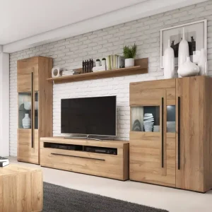 Tulsa Eiche Enkel Wandschrank innovative Möbel für Wohnzimmer und Lounge in modernen skandinavischen und klassischen Stil Versand Am Gleichen Tag