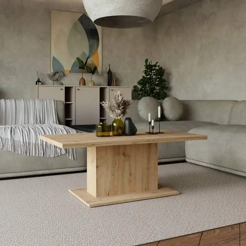 Andover Eiche artisan Couchtisch modernes Möbeldesign auslaufsichere Platte Neu Im Sortiment