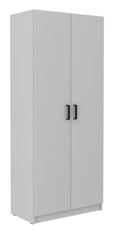 Kleiderschrank Makana 80 cm hellgrau funktionelles Möbelstück für das Jugendzimmer oder Büro Preis Gesenkt