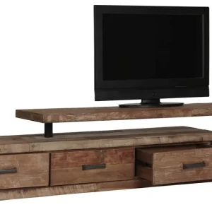 Saisonangebot d-Bodhi TV Möbel Soul 225 cm Schubladen links recyceltes Teakholz