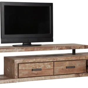 Direkt Vom Hersteller d-Bodhi TV Möbel Soul 225 cm Schubladen rechts recyceltes Teakholz Metall
