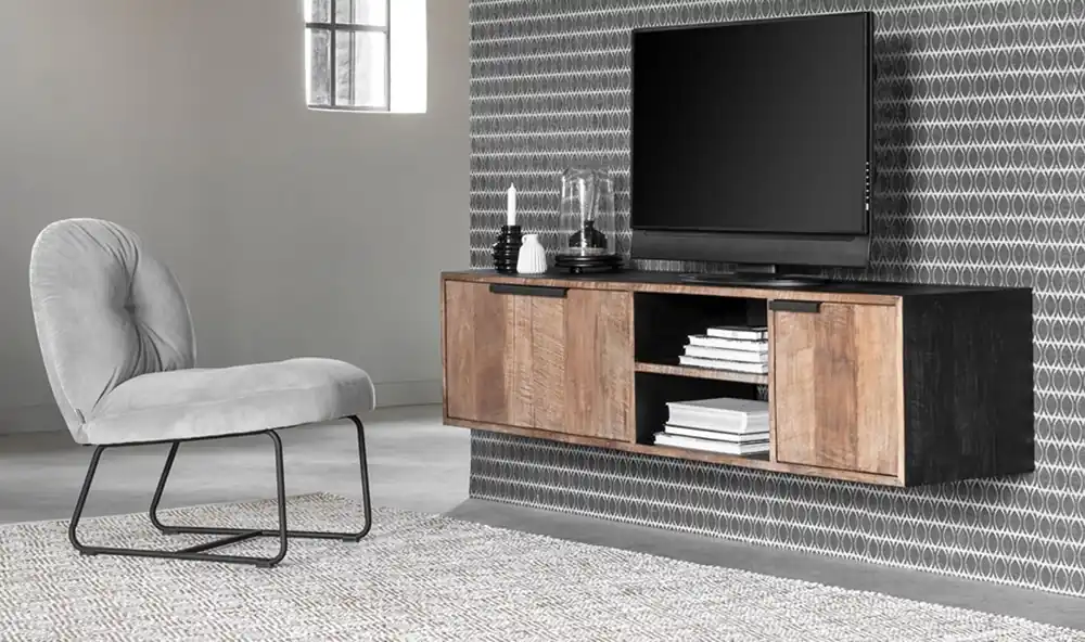 DTP Home TV Möbel Cosmo No.1 medium hängend Teakholz Super-Preis